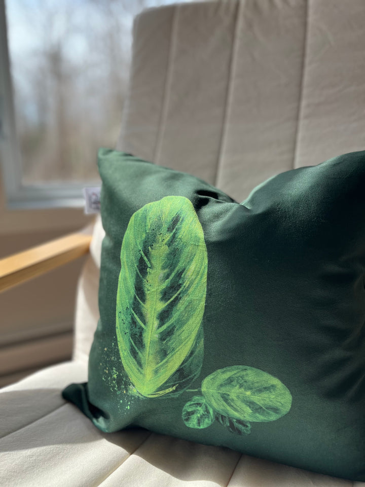 Housse de coussin · Maranta lemon lime