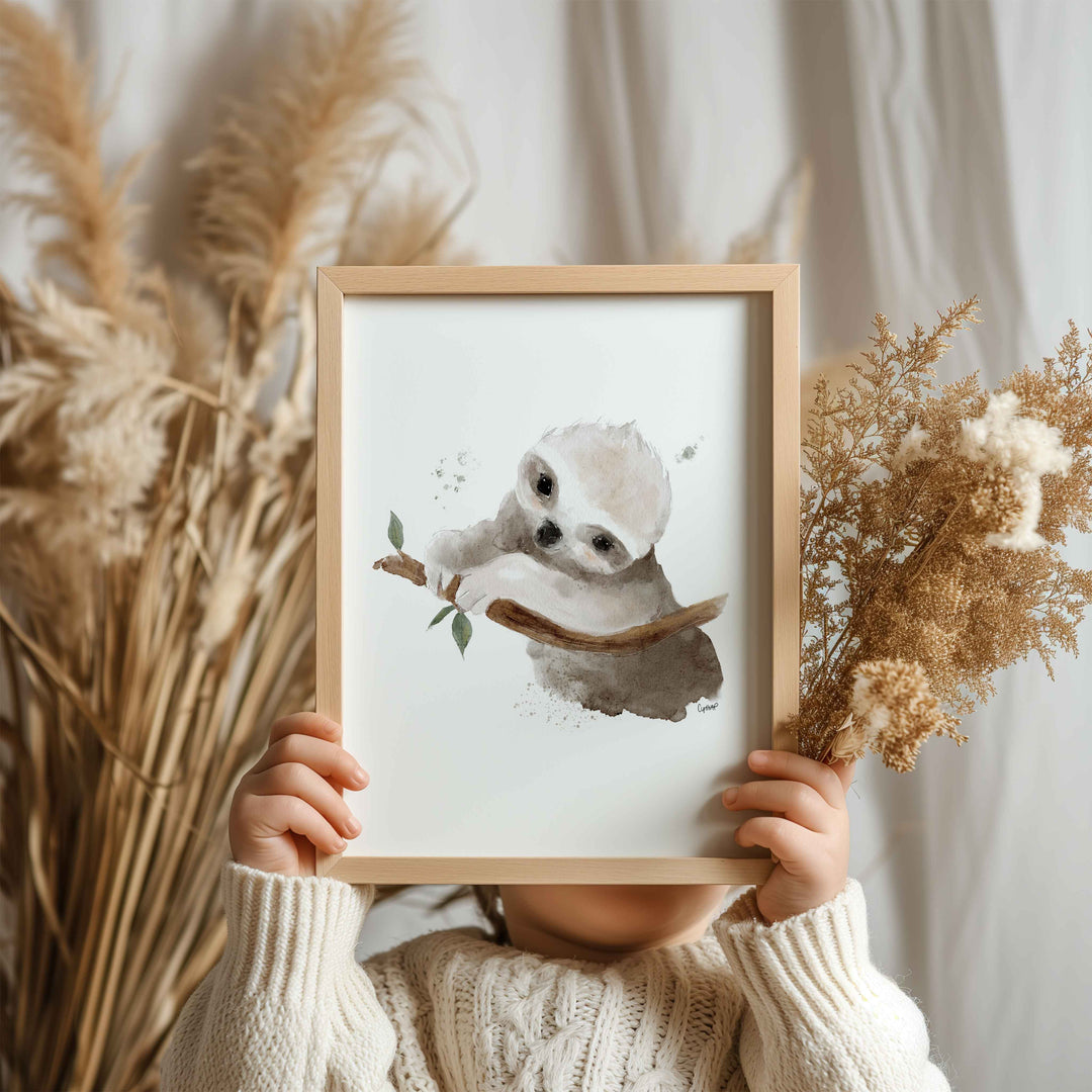 Print - Australian animals - the baby sloth