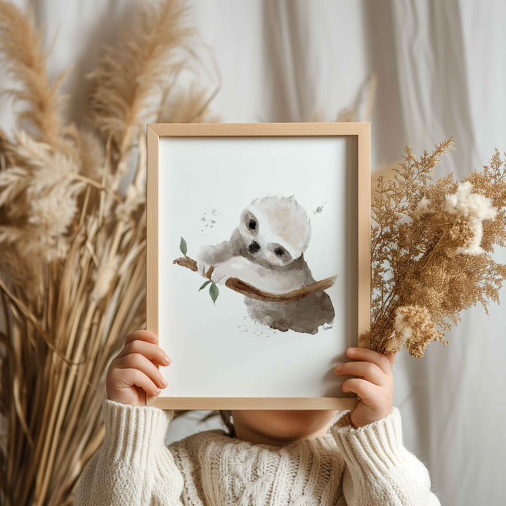 Print - Australian animals - the baby sloth