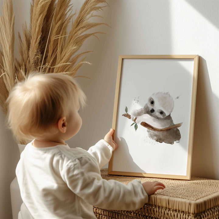 Print - Australian animals - the baby sloth