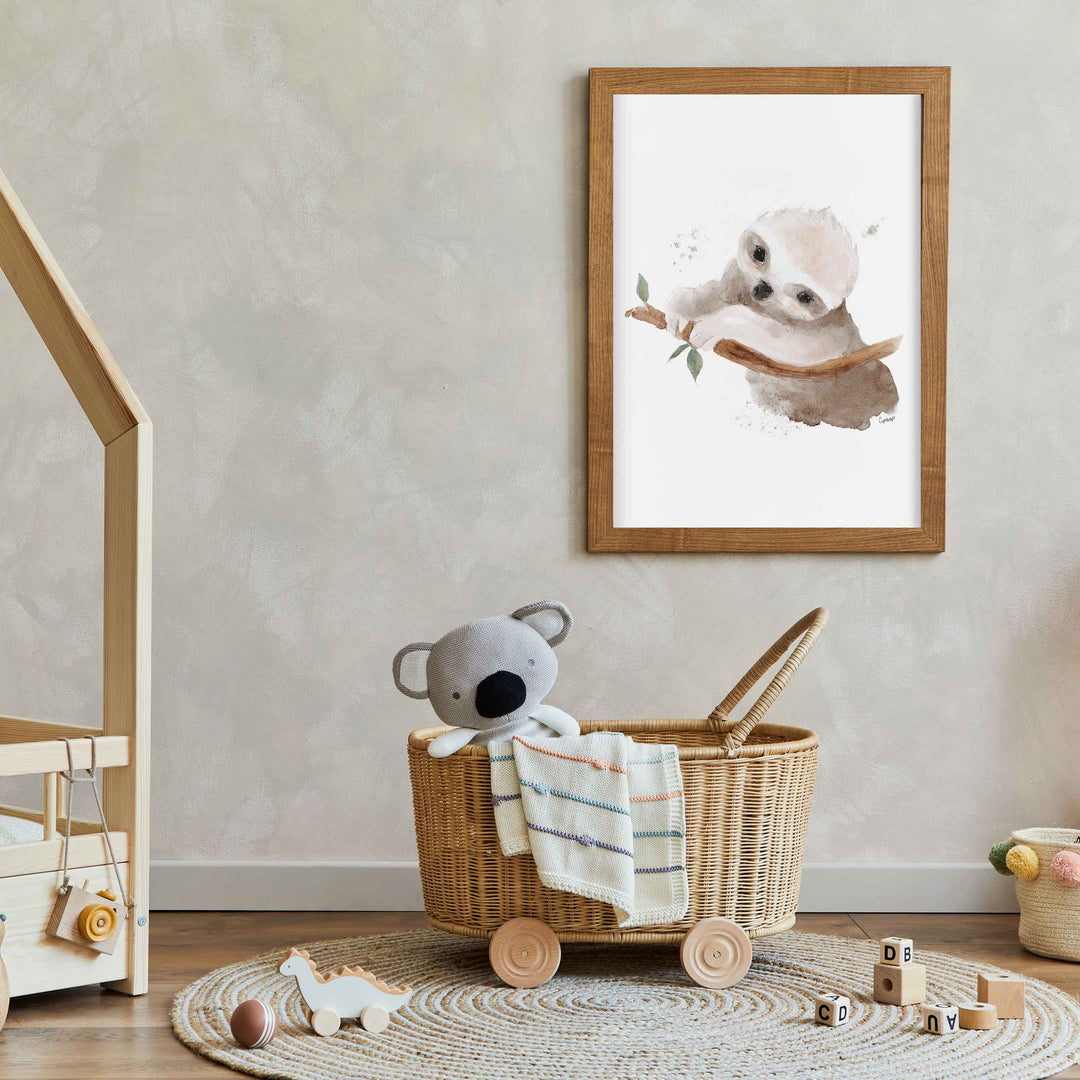 Print - Australian animals - the baby sloth