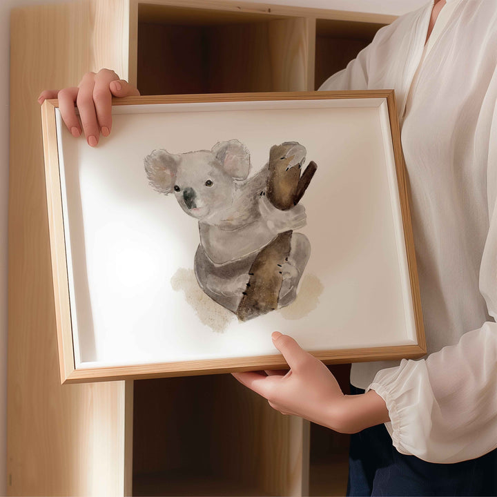 Poster - Australian animals - curious koala