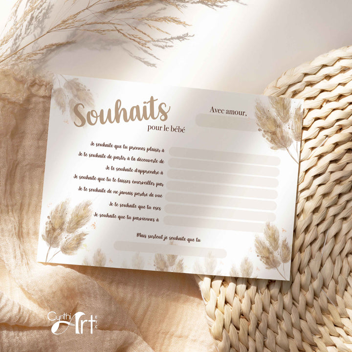 Duo : Cartons les prédictions et souhaits de bébé pampas (version numérique seulement)