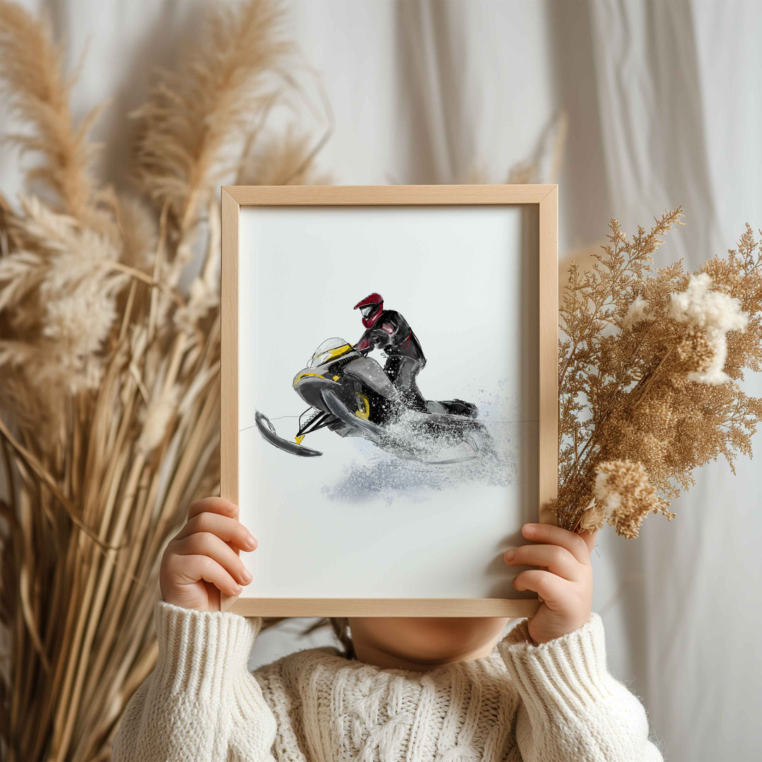 Illustration - Snowmobile