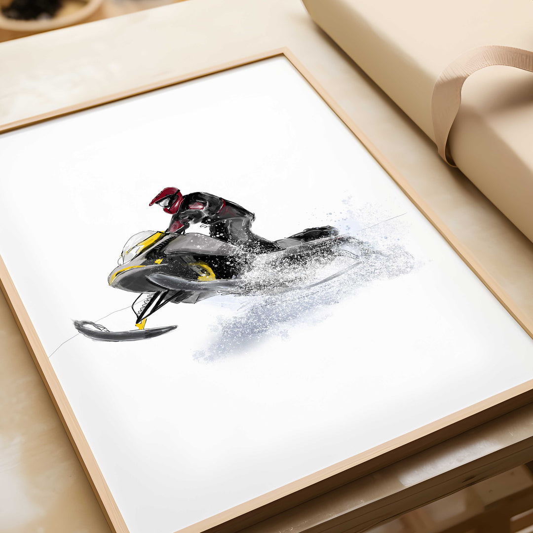 Illustration - Snowmobile