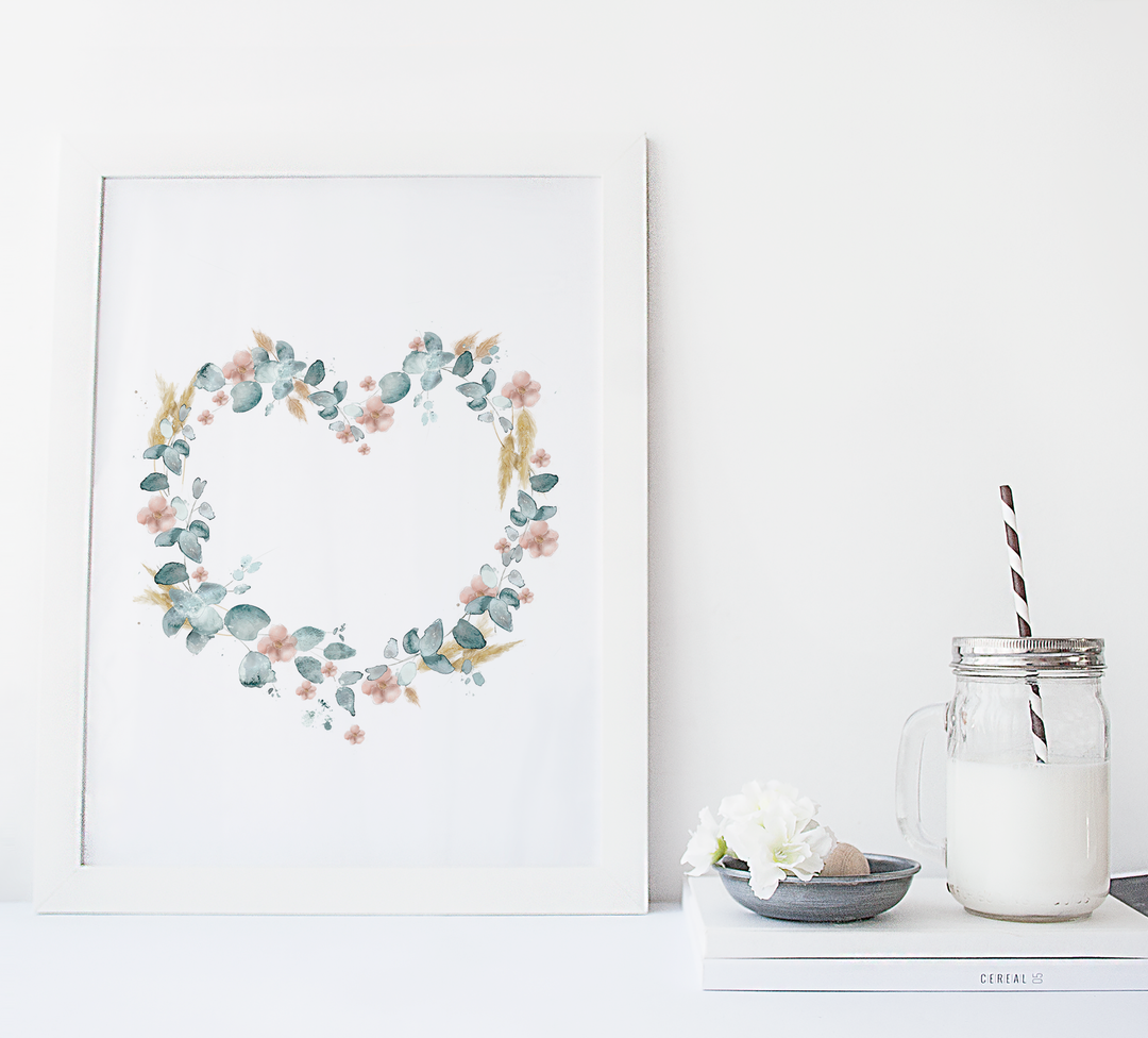 Flowery heart, infinite love