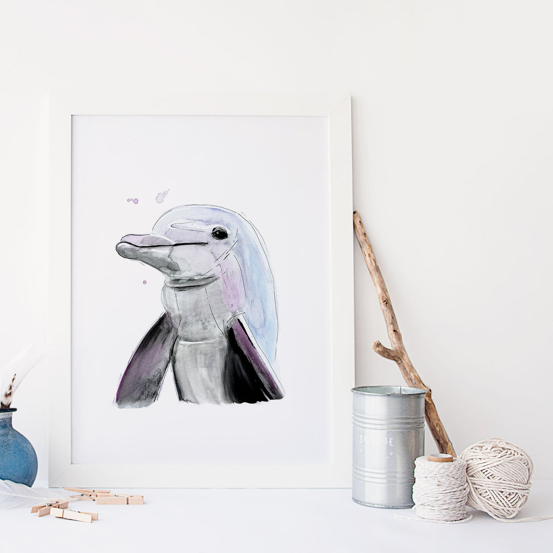 Illustration - Animaux marins - Dauphin