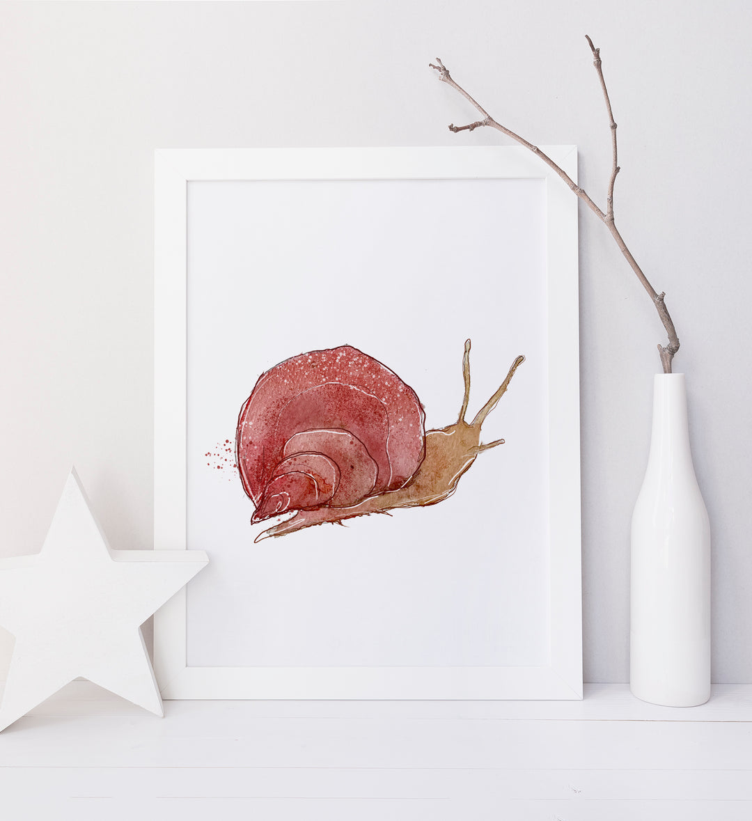 Illustration - animaux de la forêt - escargot