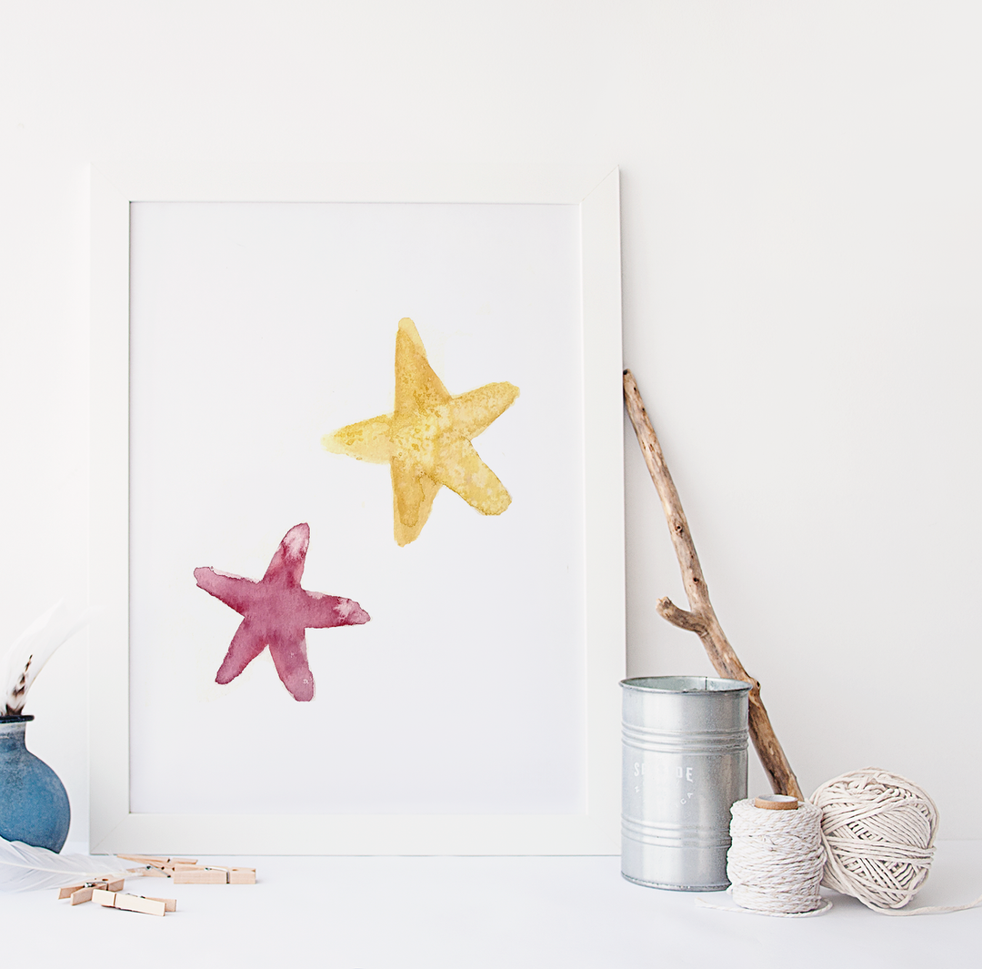 Illustration - Animaux marins - Étoiles de mer