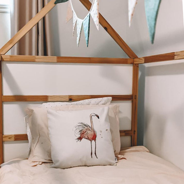 Housse de coussin · Flamant