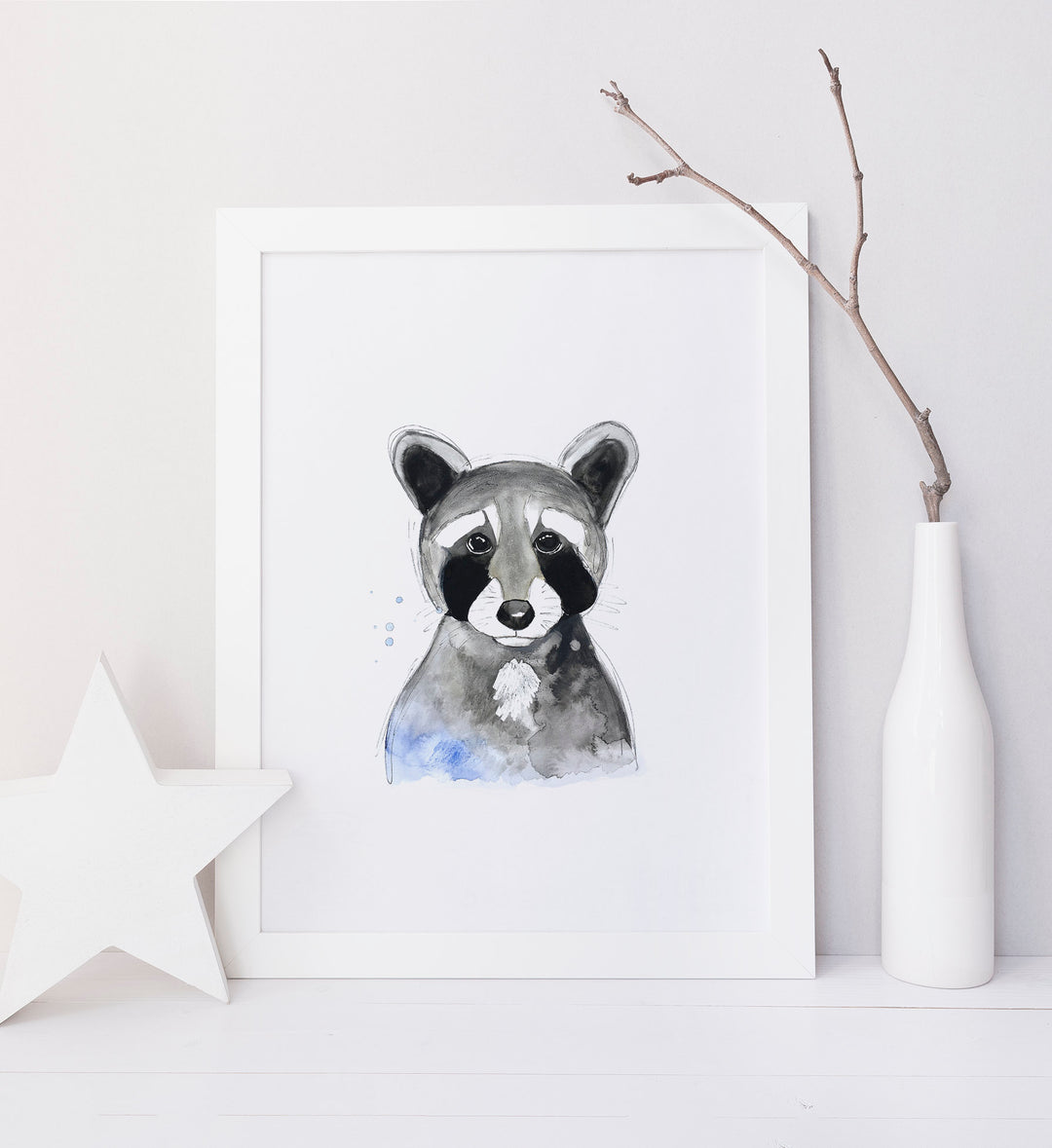 Illustration - Forest animals -Raton-washer