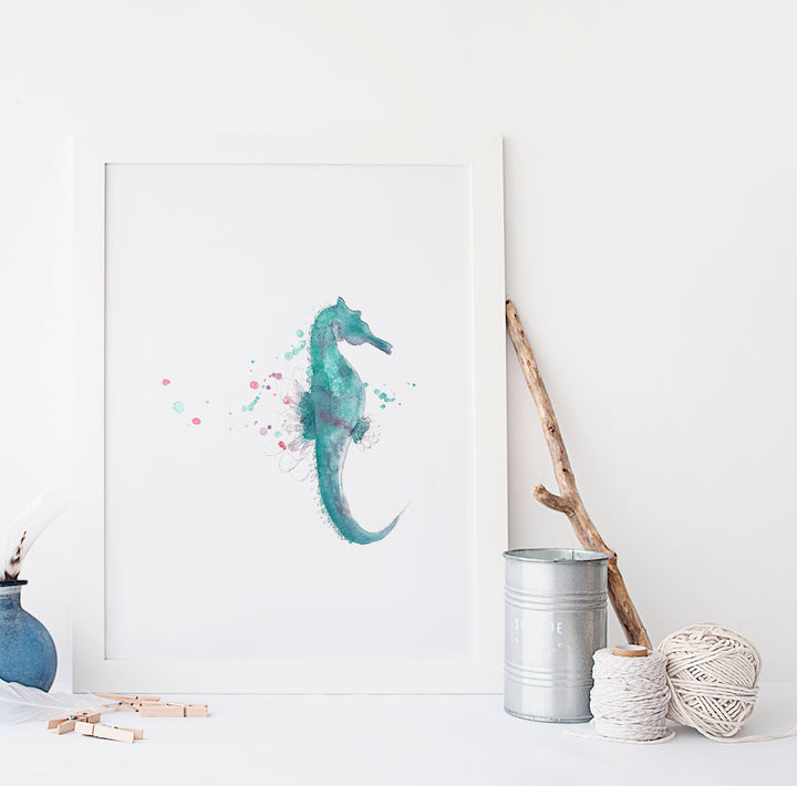 Illustration - Animaux marins - Hippocampe