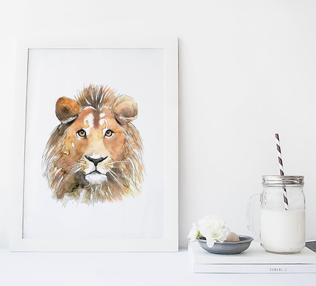 Illustration - Animaux de la savane - lion