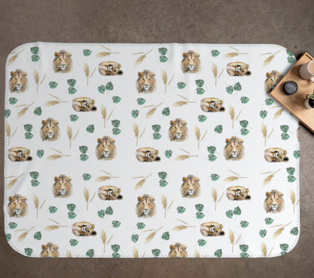 Cover - lions - Minky 