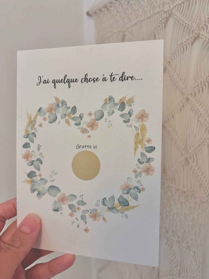 Carte à gratter personnalisable - Veux-tu m&