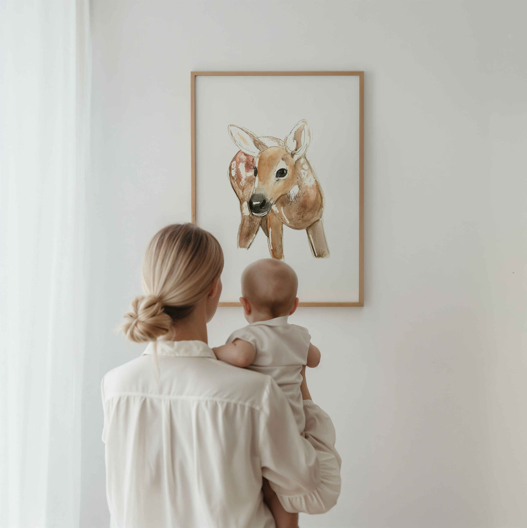 Wall print - Curious little deer
