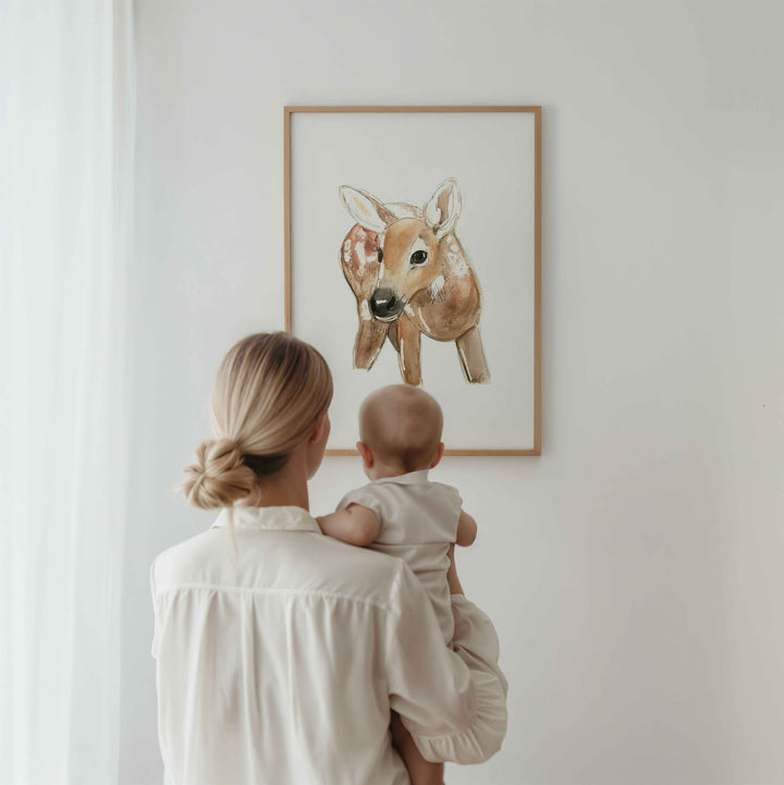 Wall print - Curious little deer