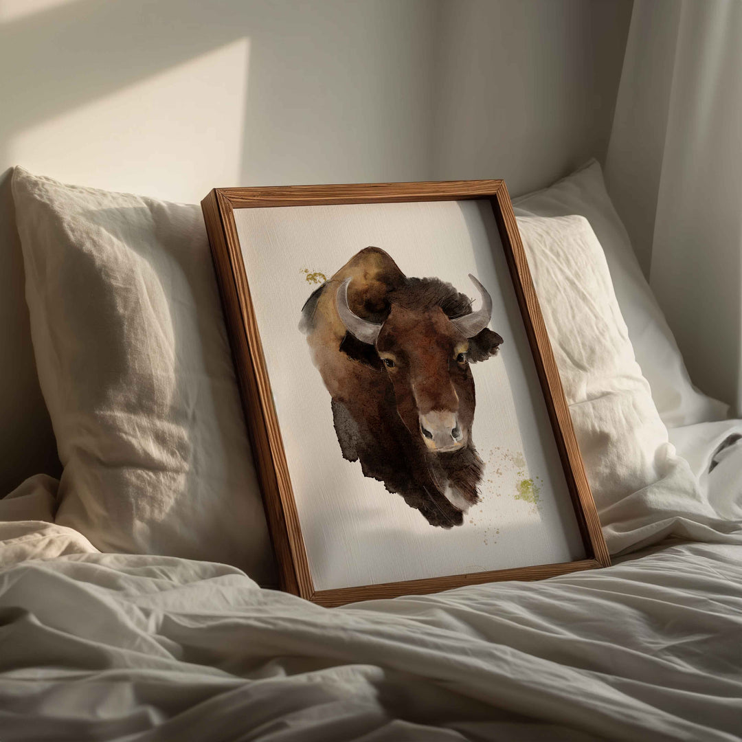 Illustration - Farm animals - The great bison