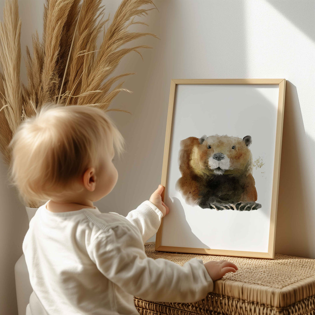 Wall poster - Mama Beaver
