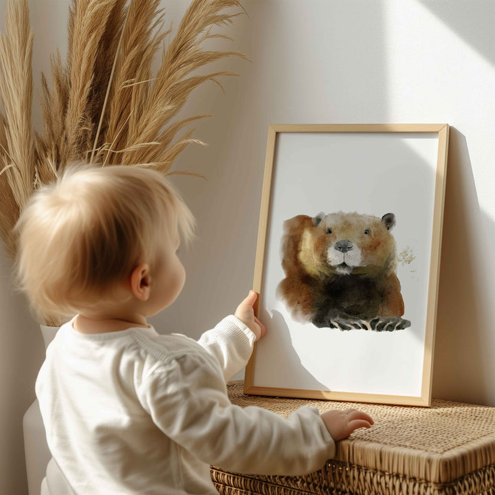 Wall poster - Mama Beaver