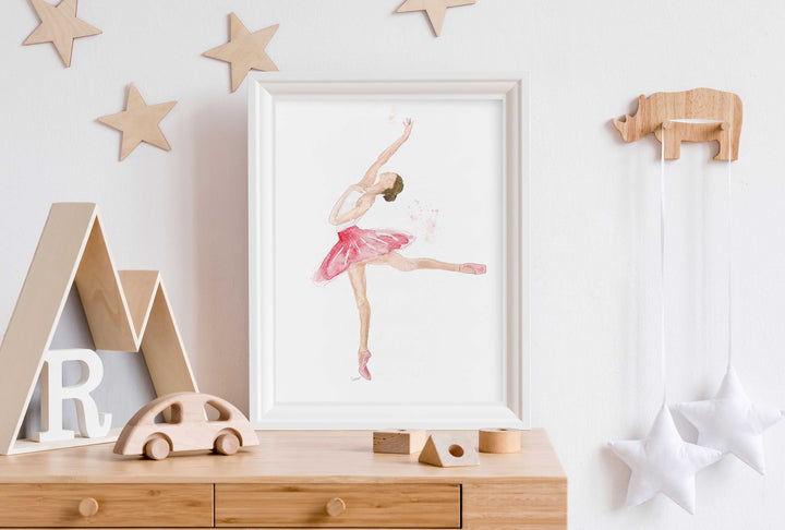 Illustration - Ballerine en arabesque