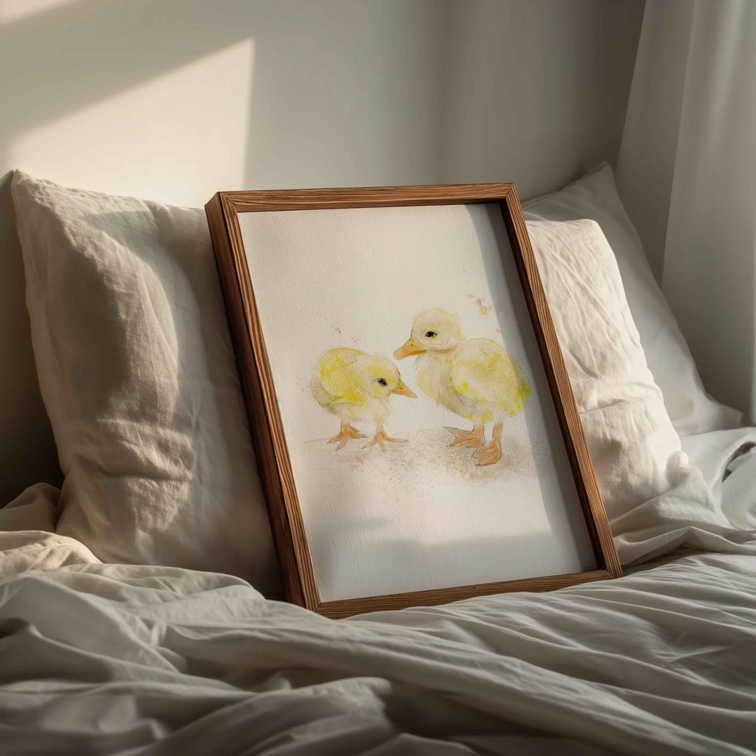 Illustration - Animaux de la ferme - Poussins