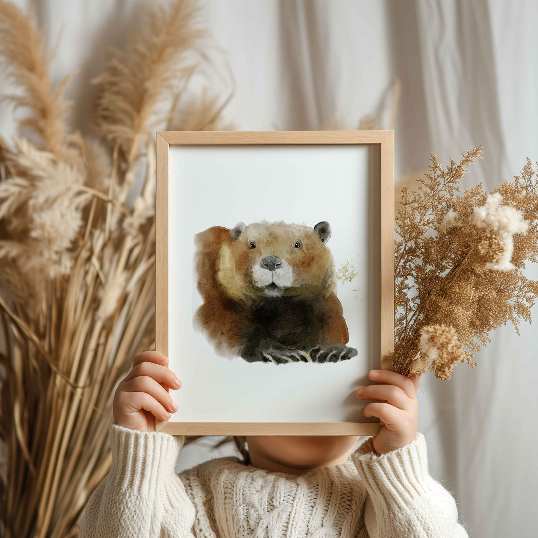Wall poster - Mama Beaver