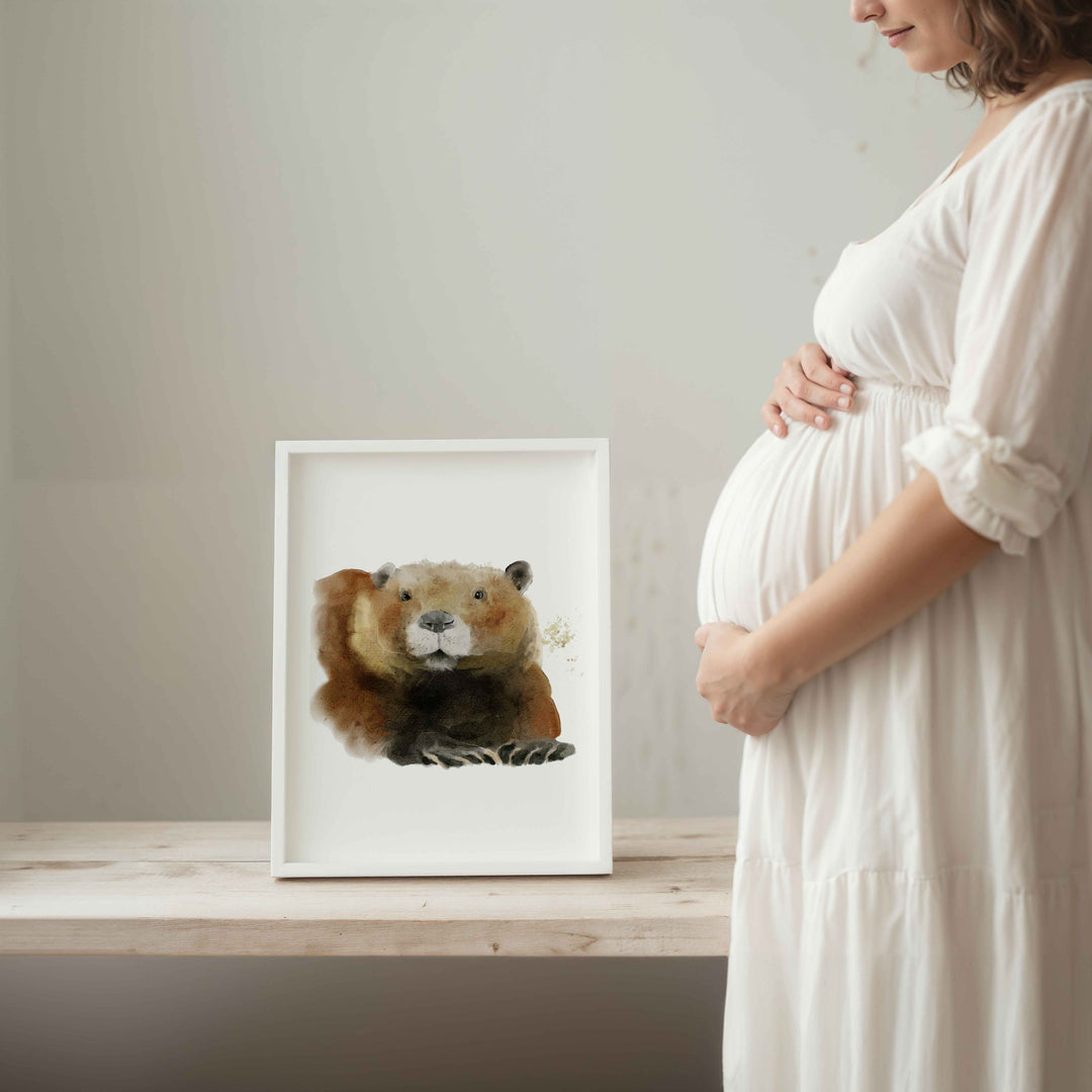 Wall poster - Mama Beaver