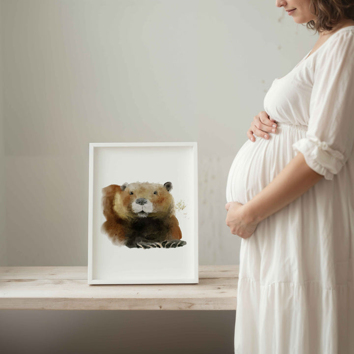 Wall poster - Mama Beaver