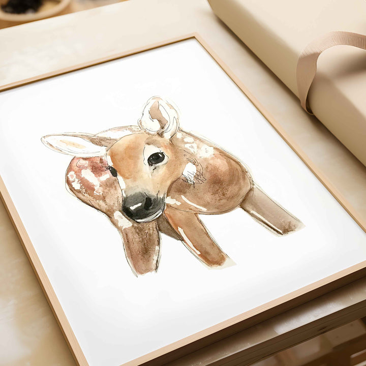 Wall print - Curious little deer