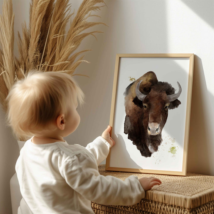 Illustration - Farm animals - The great bison