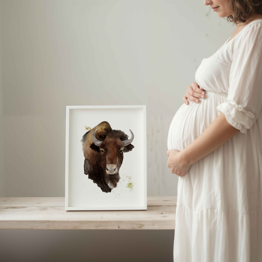 Illustration - Farm animals - The great bison