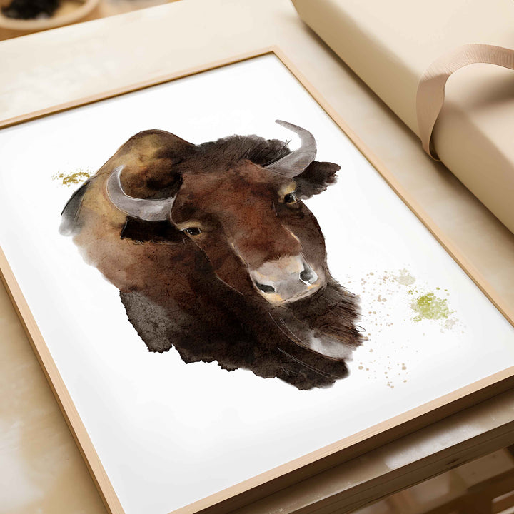 Illustration - Farm animals - The great bison