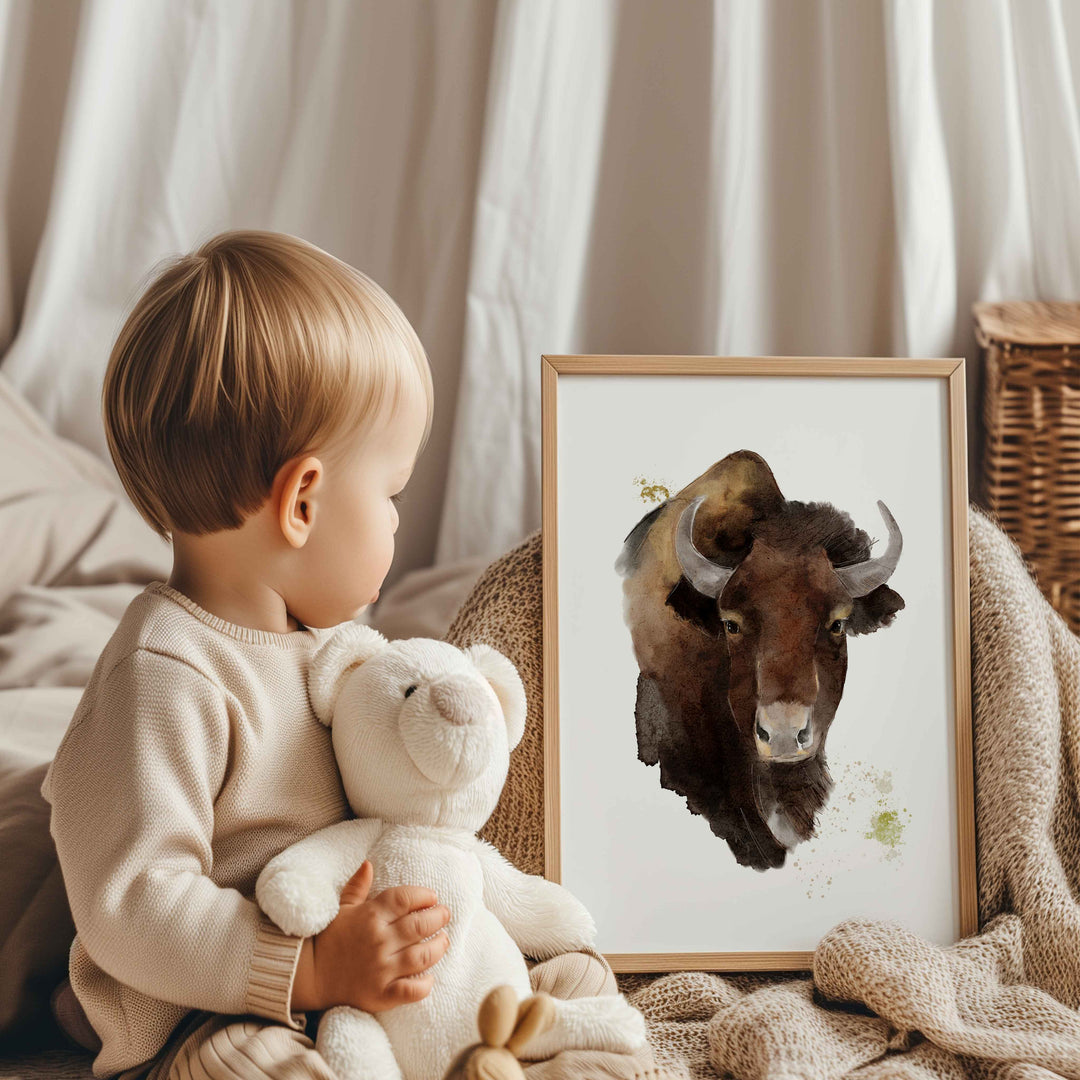 Illustration - Farm animals - The great bison
