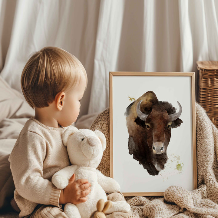 Illustration - Farm animals - The great bison