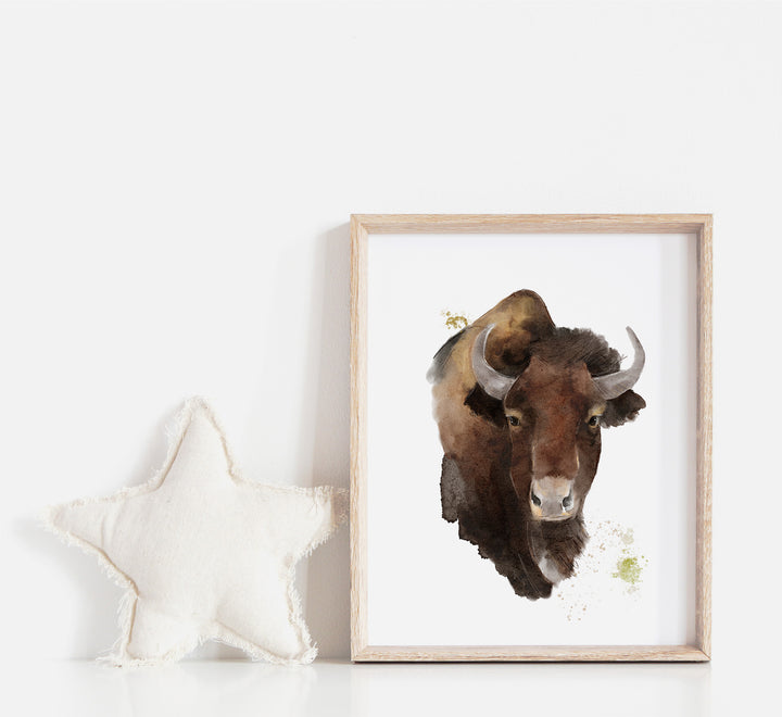 Illustration - Farm animals - The great bison