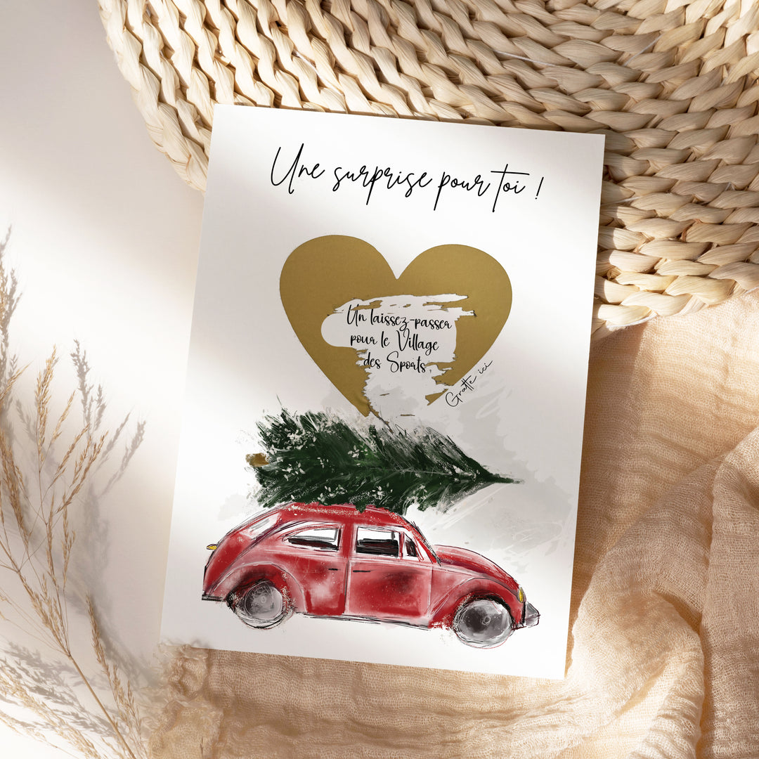 Carte à gratter - J&