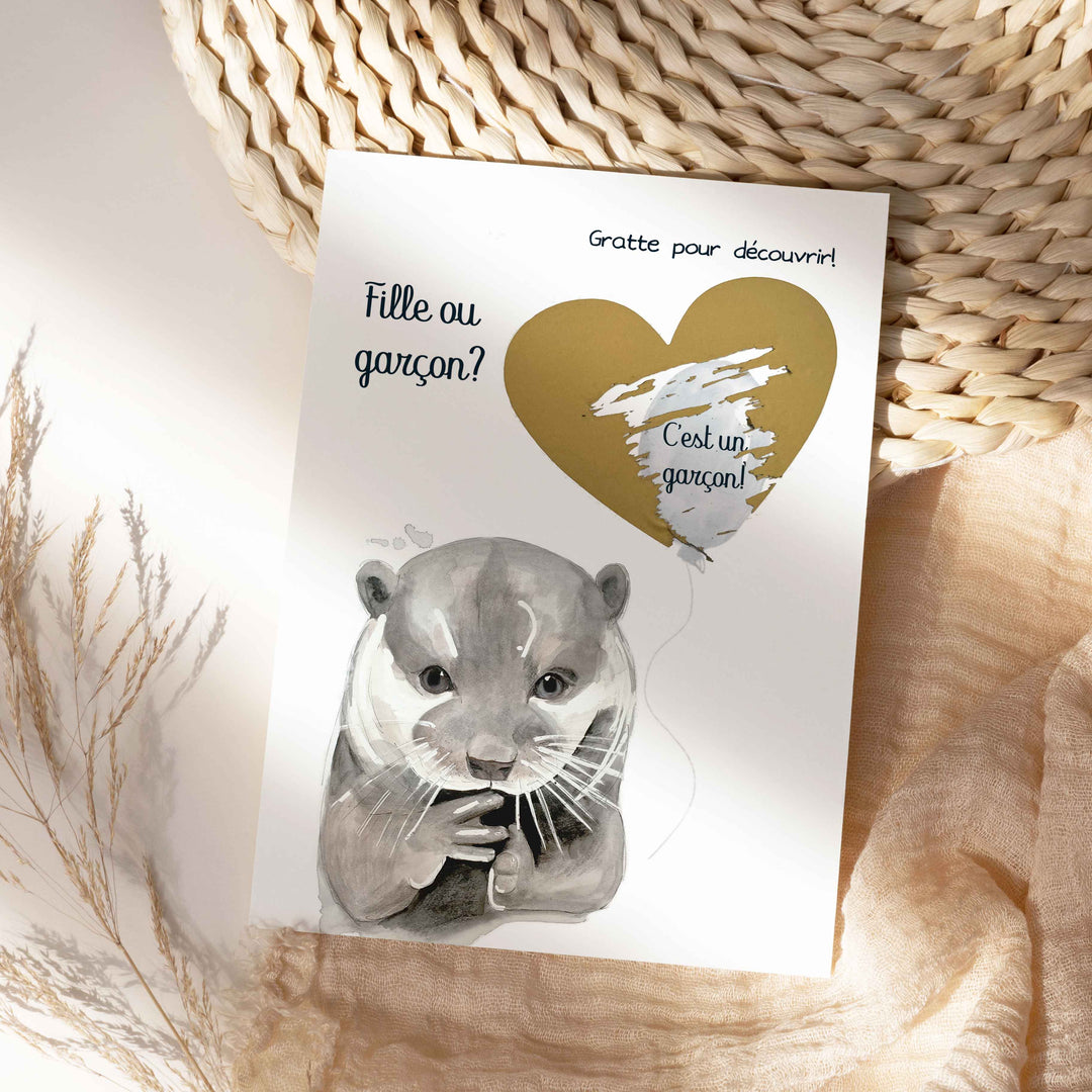 Scratch card - Baby gender reveal: Girl or boy?
