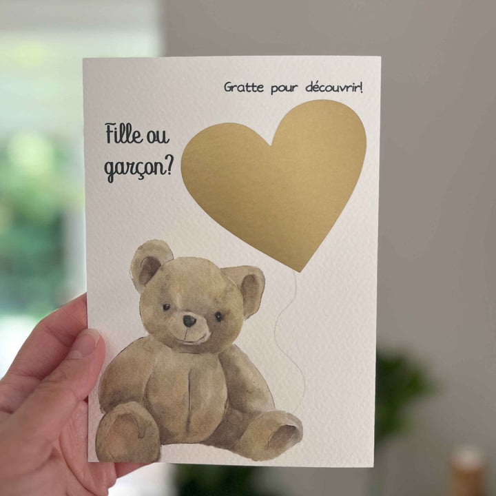 Scratch card - Baby gender reveal: Girl or boy?