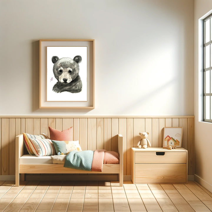 Illustration - Animaux de la forêt - Bébé ours