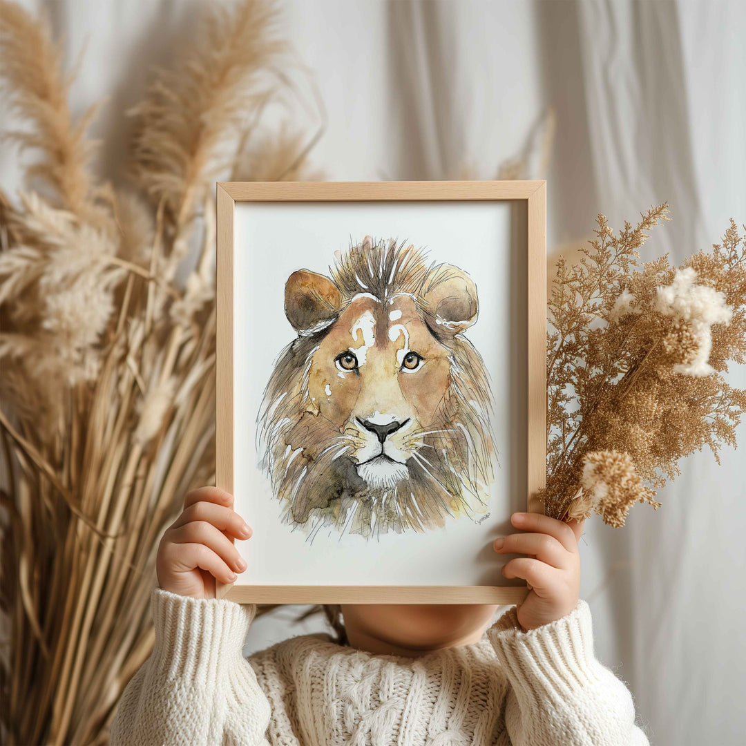 Illustration - Savanna Animals - Lion