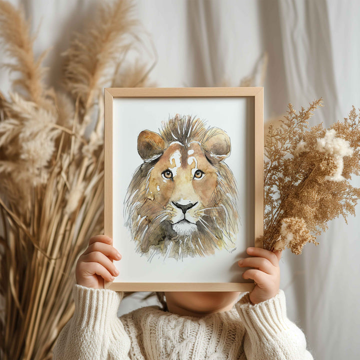 Illustration - Savanna Animals - Lion