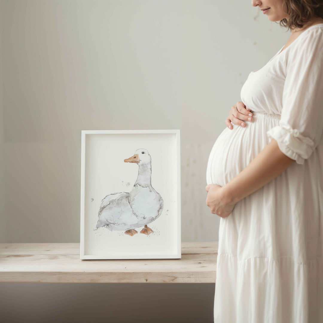 Wall poster - white goose