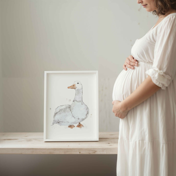 Wall poster - white goose