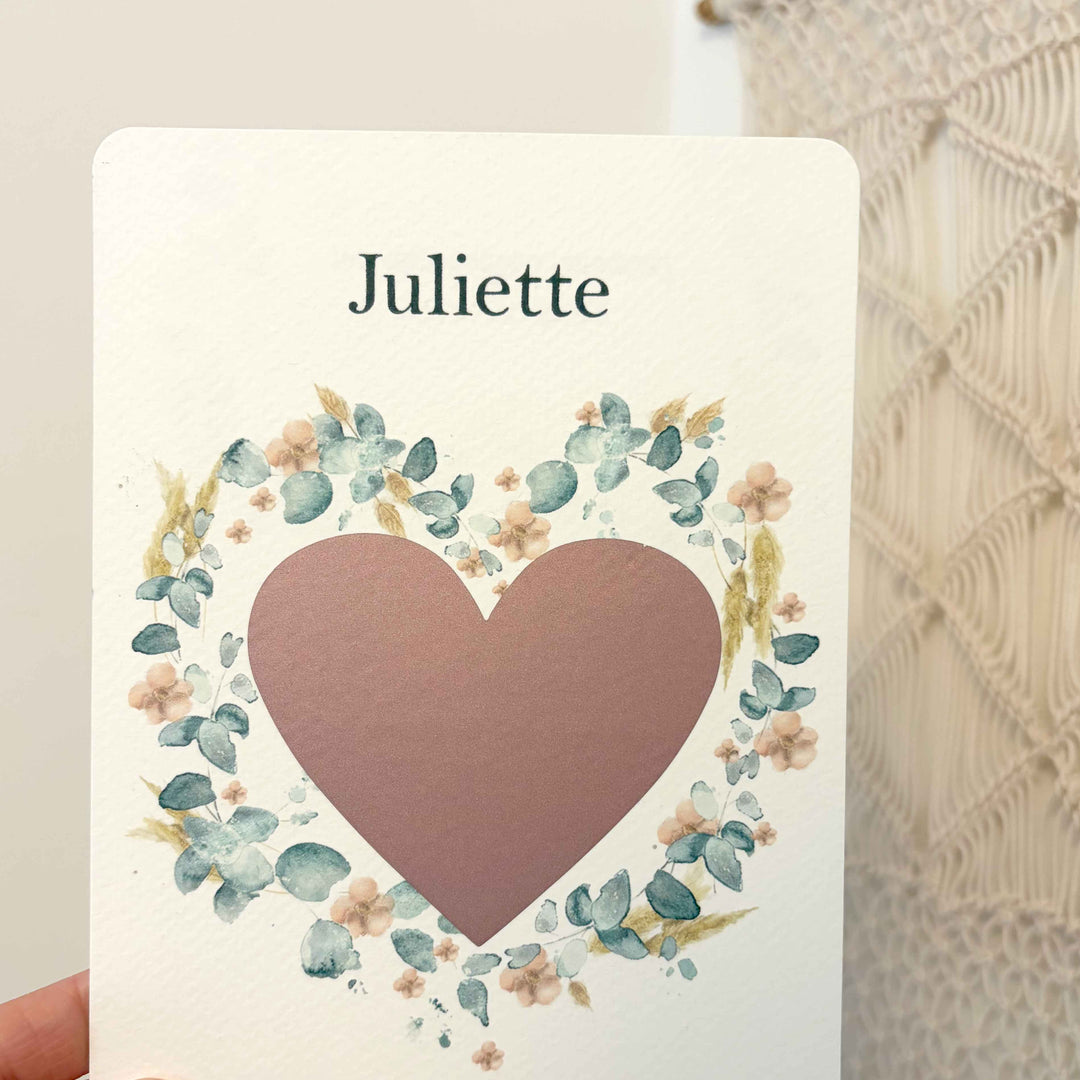 Carte à gratter - Veux-tu être ma demoiselle d’honneur? Couronne fleurie