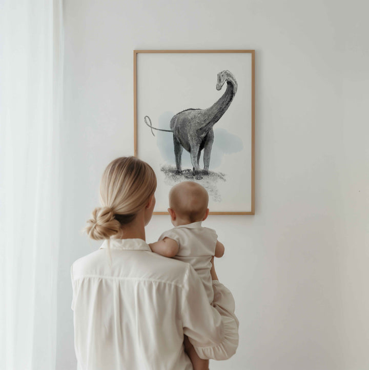 Set of dinosaur illustrations – black and white 2