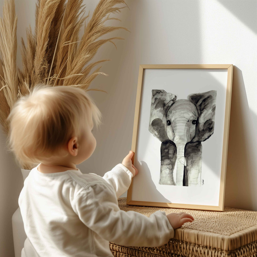 Illustration - Animaux de la savane  - Éléphant