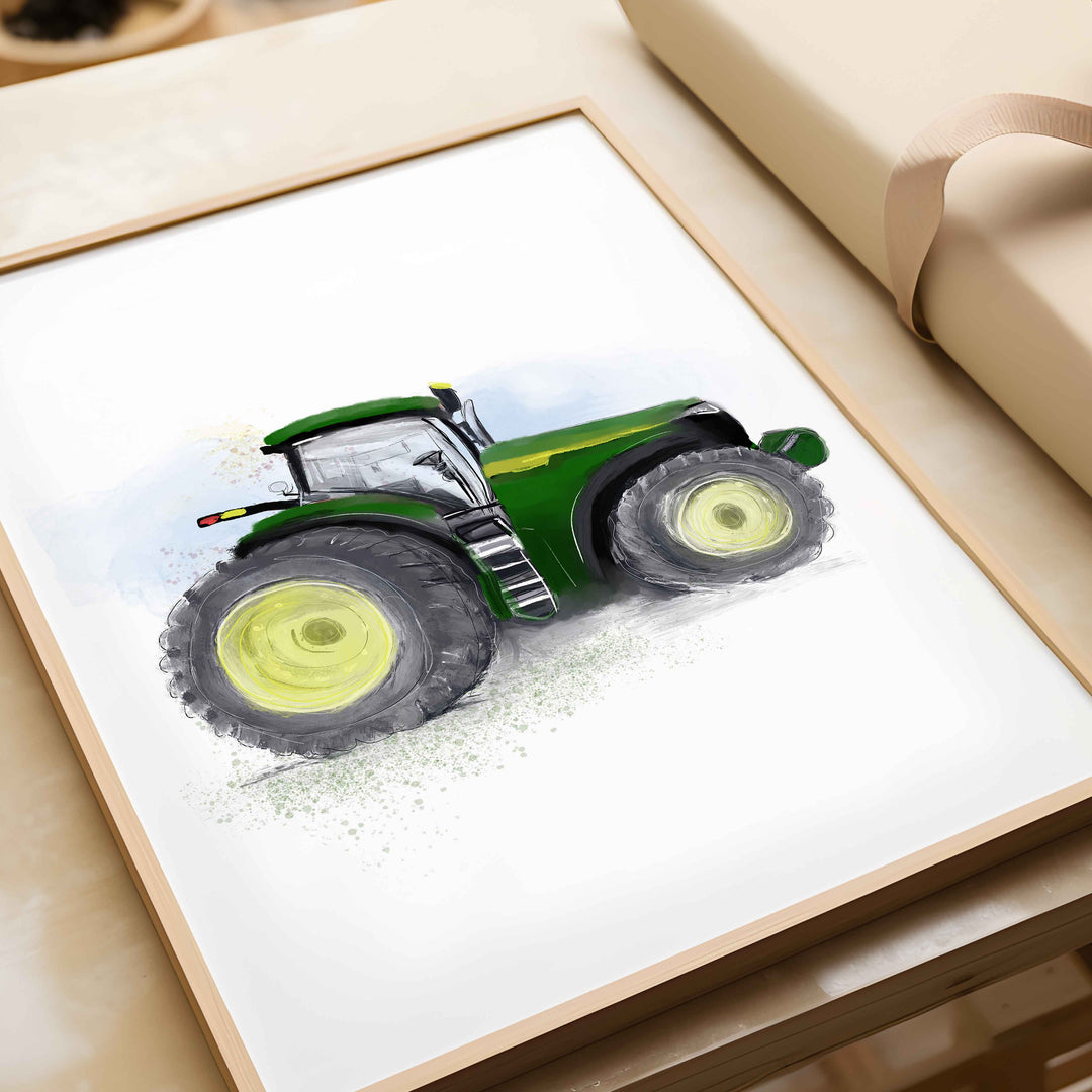 Illustration - Farm Tractor (Color choice)
