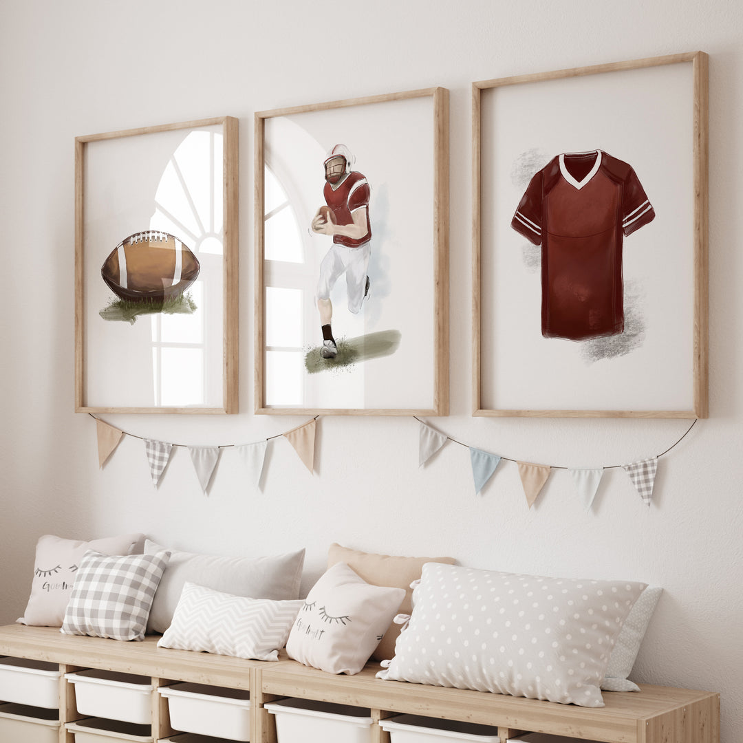Set of 3 posters - American football