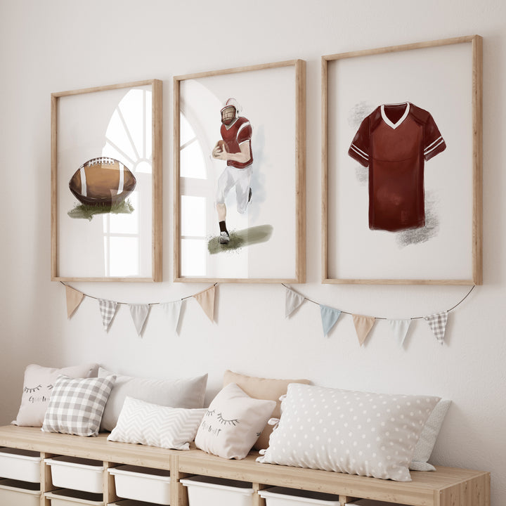 Set of 3 posters - American football